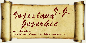Vojislava Jezerkić vizit kartica